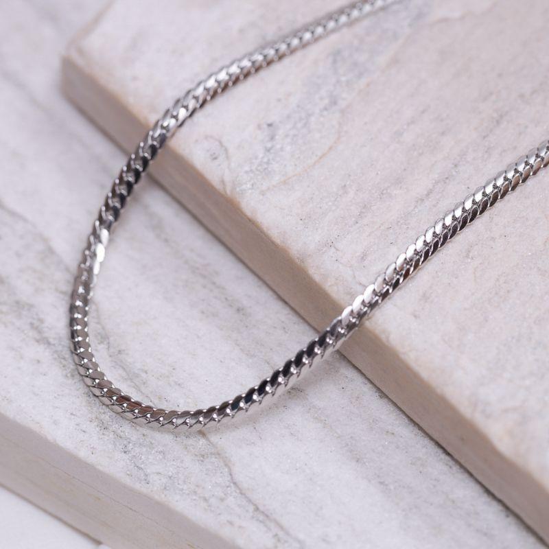 CORRENTE MASCULINA GRUMET POLIDO AÇO INOX