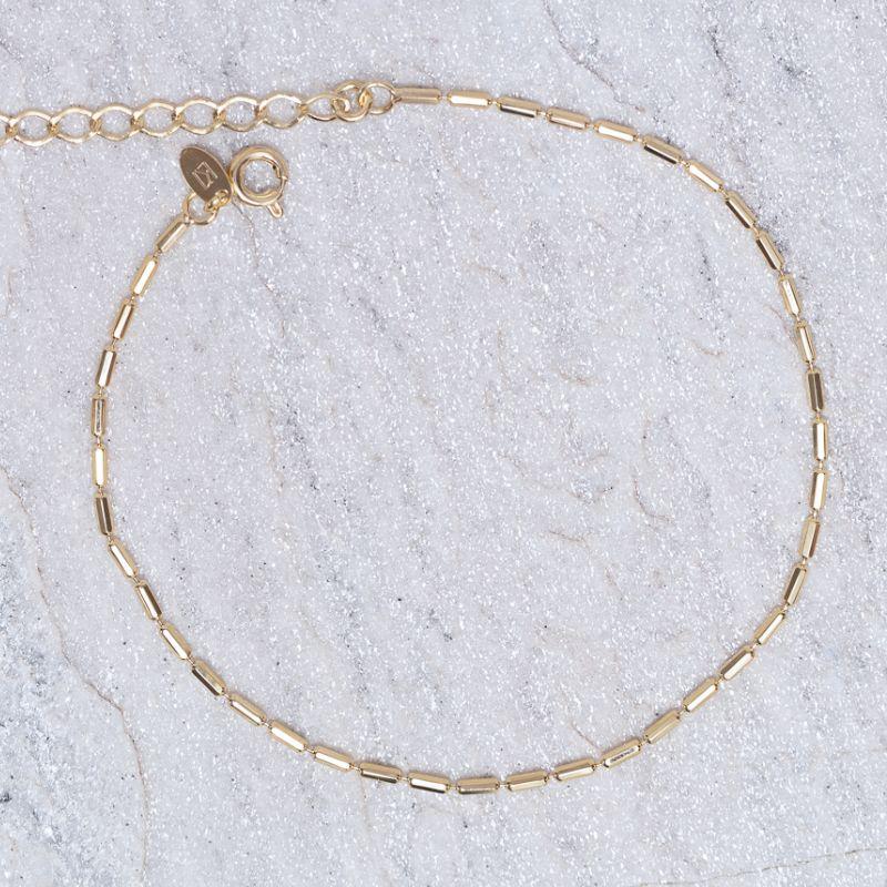 TORNOZELEIRA PALITINHOS BANHO OURO 18K