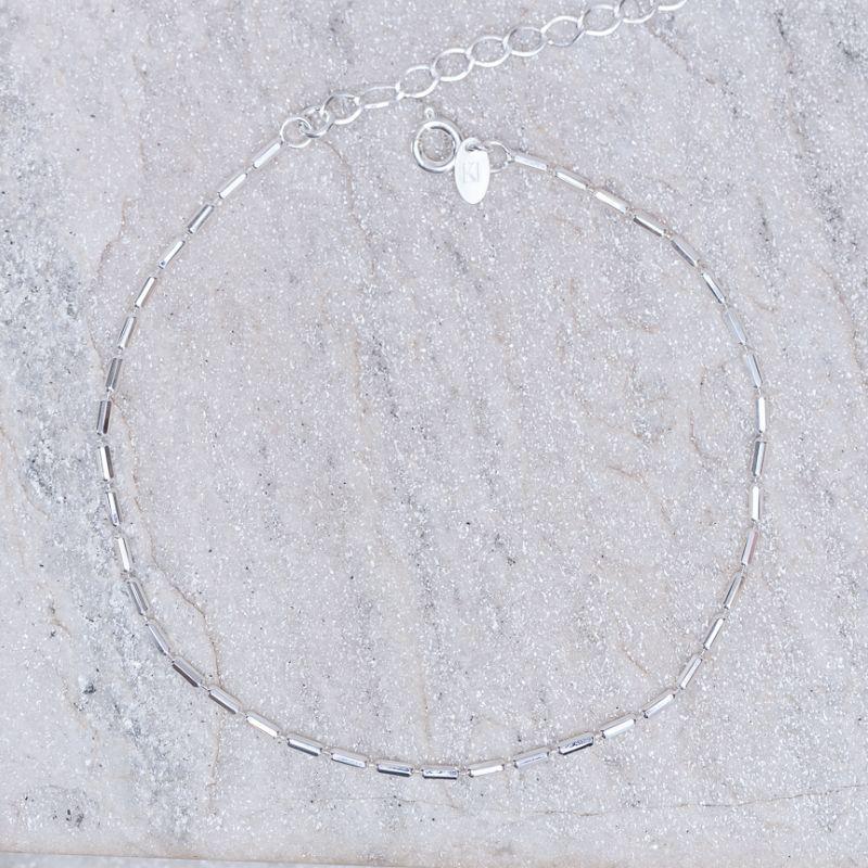 TORNOZELEIRA PALITINHOS BANHO PRATA