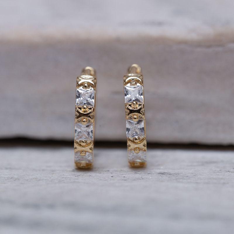 BRINCO ARGOLA X ONE TONE BANHO OURO 18K