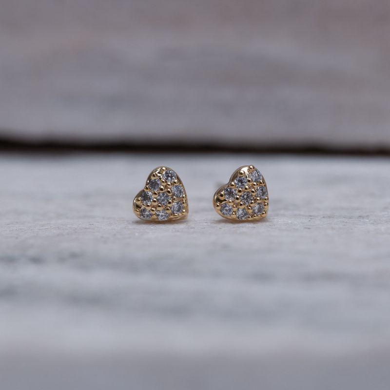BRINCO CORAÇÃO P TRIO BANHO OURO 18K
