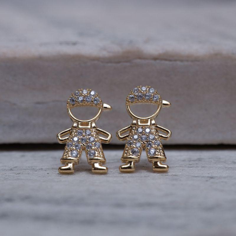 BRINCO FILHO MENINO BANHO OURO 18K