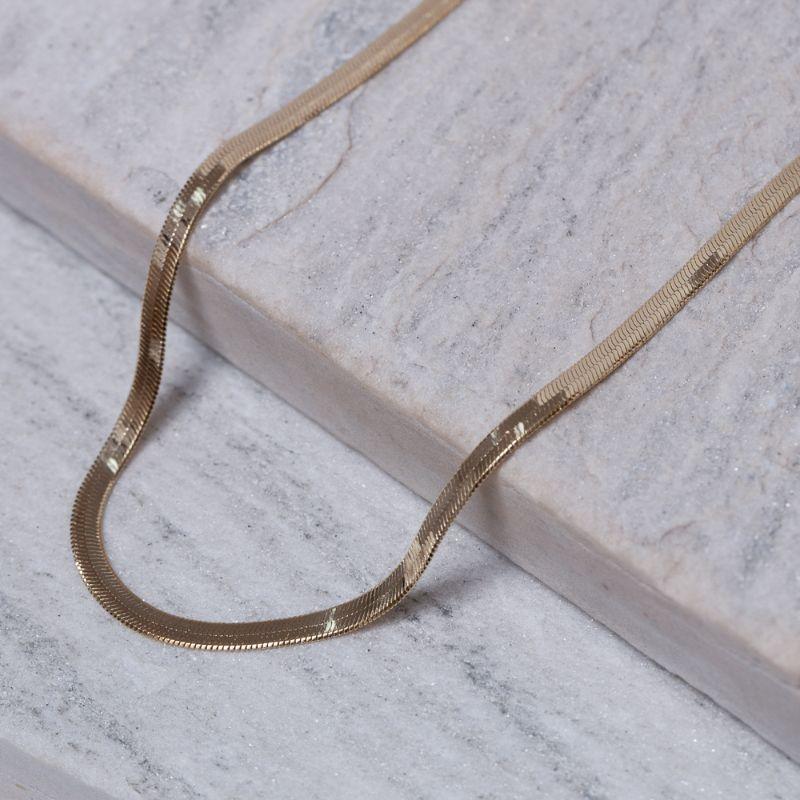 CHOKER FITA ESPELHADA P BANHO OURO 18K