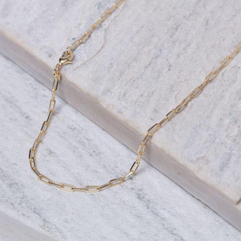 CORRENTE ELO CARTIER P BANHO OURO 18K