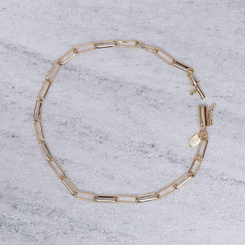 PULSEIRA MASCULINA ELO CARTIER FECHO TUBULAR BANHO OURO 18K