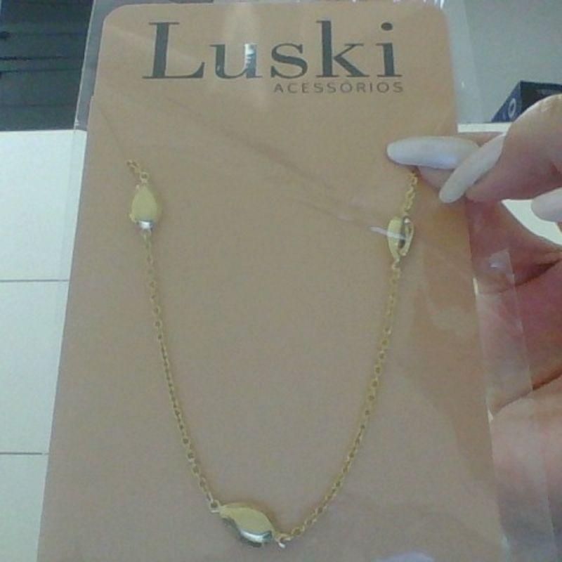 COLAR LONGO BUSIOS BANHO OURO 18K