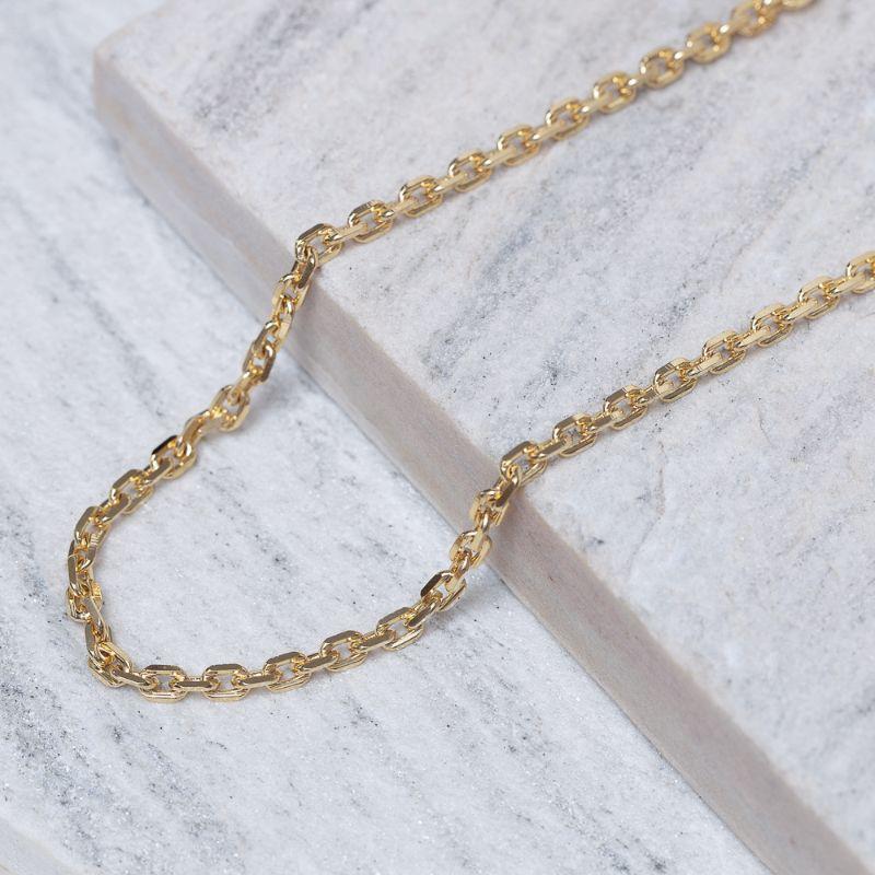 CORRENTE MASCULINA ELOS CARTIER 20M BANHO OURO 18K