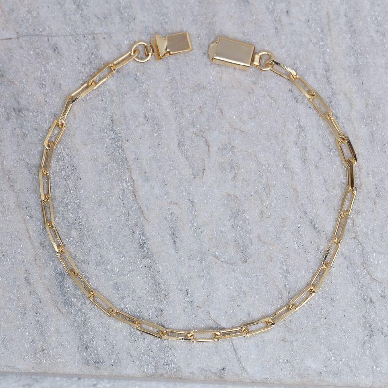 PULSEIRA MASCULINA ELOS CARTIER GROSSA 20M BANHO OURO 20K