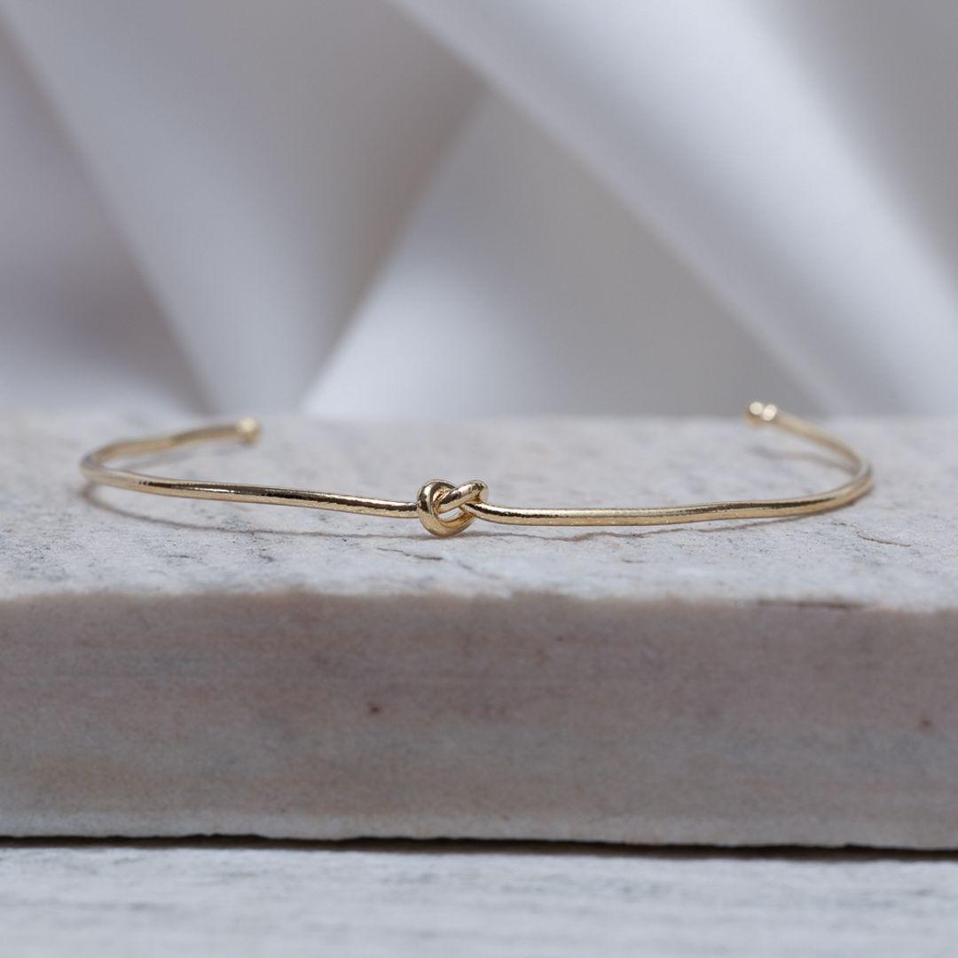 BRACELETE NÓZINHO FINO BANHO OURO 18K