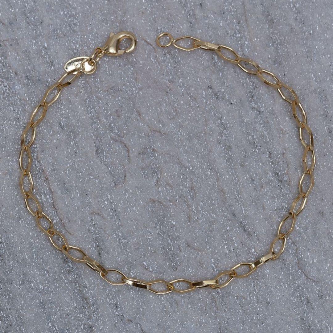 PULSEIRA ELOS LOSANGO BANHO 18K