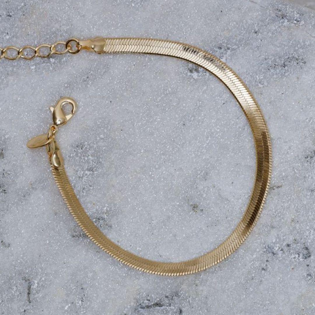 PULSEIRA FITA ESPELHADA P BANHO OURO 18K