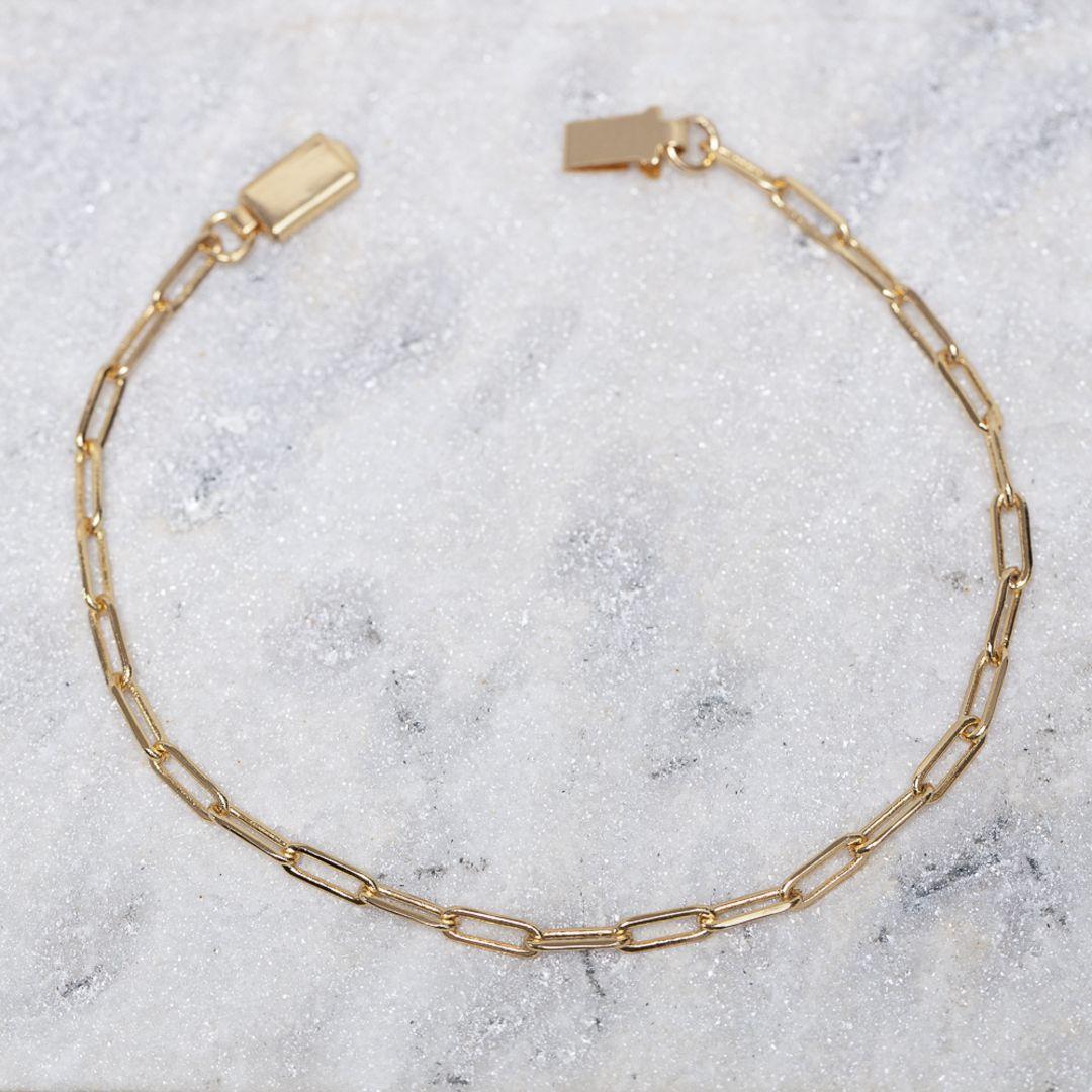 PULSEIRA MASCULINA ELOS CARTIER CT BANHO OURO 18K